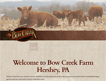 Tablet Screenshot of bowcreekfarm.com